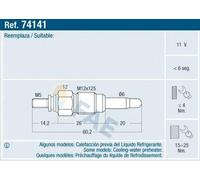 FAE 74141 Bougie de préchauffage pour VW Golf II 3/5 portes (19E, 1G1)