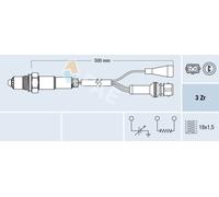 FAE 77105 Sonde lambda pour AUDI 80 B4 Berline (8C2)
