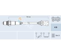 FAE 77280 Sonde lambda convient pour PEUGEOT 106 II Schrägheck (1A, 1C)