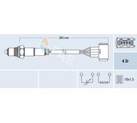 FAE 77389 Sonde lambda pour PORSCHE BOXSTER (986)