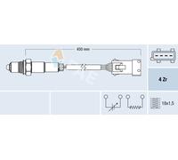 FAE 77433 Sonde lambda convient pour PEUGEOT 207 3/5 portes (WA, WC) 3008 I (0U)