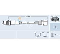 FAE 77438 Sonde lambda pour VW Golf VI 3/5 portes (5K1) Golf V 3/5 portes (1K1)