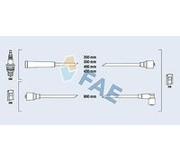 FAE 83210 Jeu de câbles d'allumage