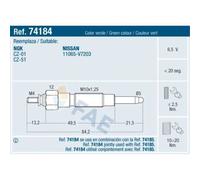 FAE Bougie de Préchauffage à Tige pour Nissan Laurel JC32 2.8 D Patrol Gr IV Y60