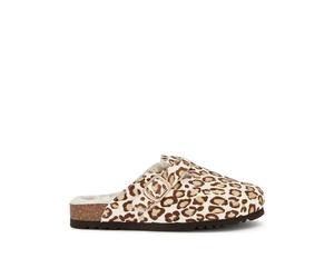 FAE NEW Pony Printed Leather/Sheepskin Beige Animalier