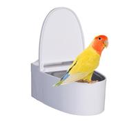 FAECE CLIEMBRE CLÉ CONTAYER CHAPITRE Baignoire d'hygiène pour cages parasites | Aide à l'entraînement pour le bain mural pour oiseaux, solution d'hygiène pour cages de ninficide