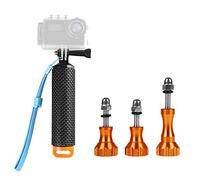 FAEFTY Poignée flottante pour caméra d'action sous-marine, monopode étanche avec trois vis longues, poignée flottante, monopode pour GoPro Hero, caméra d'action