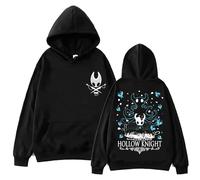 FAEWARE Sweat À Capuche Homme Hollow Sweatshirt Hoodie Knight Imprimé Dessin Animé Manches Longues Pull Décontracté Tendance Grandes Tailles XS~3XL-Black||3X_l