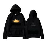 FAEWARE Sweat À Capuche NF Hope Tour Coupe Ample Et Décontractée Style Rétro Manches Longues Streetwear Tendance-Black||m