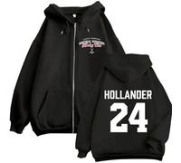 FAEWARE Sweat À Capuche Zippé Heated Rivalry Merch Veste Zippée Hip Hop Grande Taille pour Homme Et Femme Sweat Shirt Rétro Décontracté À Manches Longues XS~3XL-Black&E||3X_l