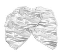 Faeymth 55" de Danse Dance Flags 2 PCS Silver Semiccle Church Flags Flags de Danse de L'Église Débutante avec Tiges Flexibles