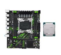 Faeymth Kit de carte mère X99 PR9 LGA 2011-3 compatible avec 4 mémoires RAM DDR4 M.2/NVME M.2 avec processeur CPU E5 2666v3
