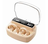 Faeymth Oreillette sans fil Bluetooth A80 5.3 Type de clip pour l'oreille Pas dans l'oreille Oreillette sans fil Bluetooth longue durée, couleur peau