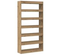 FAF-NEUF* Armoire/Bibliothèque - Chêne artisanal - Bois massif 100 x 30 x 198 cm JUIN624007