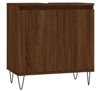 FAF-NEUF* Armoire de bain - Armoire de stockage - chêne marron - 58x33x60 cm bois d'ingénierie JUILLET605106