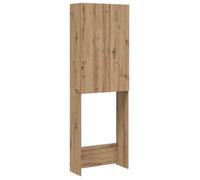 FAF-NEUF* Armoire de stockage, Meuble pour machine à laver - Chêne artisanal - 64x25,5x190 cm JUIN899205