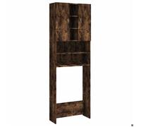FAF-NEUF* Armoire de stockage,Meuble pour machine à laver - Chêne marron - 64x25,5x190 cm Juin583469