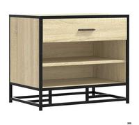 FAF-NEUF* Banc à chaussures,Facile à entretenir - Chêne Sonoma - bois d'ingénierie et métal JUILLET662337