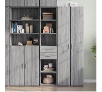 FAF-NEUF* Buffet haut - Sonoma gris - Vaisselier/Cabinet salon 40x42,5x185 cm bois d'ingénierie JUIN74635050