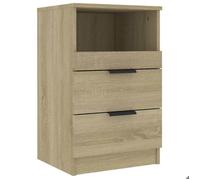 FAF-NEUF* Chevet de lit Table de nuit - Chêne Sonoma - Bois d'ingénierie JUILLET778464