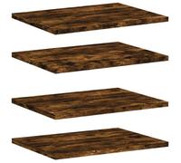 FAF-NEUF* Étagères murales 4 pcs - chêne fumé - 40x30x1,5cm bois d'ingénierie JUILLET406416
