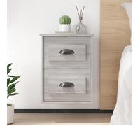 FAF-NEUF* Lot de 2 Tables de chevet/Table téléphonique - murales - Sonoma gris - 41,5x36x53 cm JUIN12393474