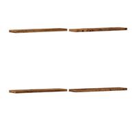 FAF-NEUF* Lot de 4 Étagères murales,armoire murales - vieux bois - 40x10x1,5cm - bois d'ingénierie JUIN162406