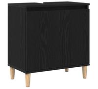 FAF-NEUF* Meuble sous évier - noir chêne - 58x33x60 cm - bois d'ingénierie JUIN683643