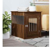 FAF-NEUF* Niche pour chien Meuble de cage pour chiens - Chêne marron 55x80x68 cm JUIN67369302