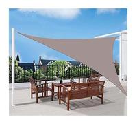 FAFAKO Voile d'ombrage triangulaire imperméable en polyester de qualité supérieure avec protection UV pour balcon, jardin, terrasse, œuf, 3 x 4 x 5 m, kaki