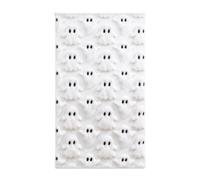 FAFBVF Chemin de Table Halloween Fantome Brode Festif 33x183cm | Face Brodee En Volume,Figure De Fantome,Ligne Centrale Longue,Accent De Fete,Usage Multiple,Polyester
