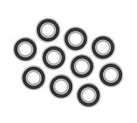 Fafeicy 10 Pièces 6004-2RS1 Roulements à Billes à Gorge Profonde, Scellés en Caoutchouc pour un Faible Bruit et une Longue Durée de Vie, Diamètre Intérieur de 20 Mm, Diamètre Extérieur de 42 Mm,