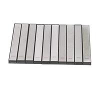 Fafeicy 10 Pièces Ensemble de Pierres à Aiguiser les Couteaux Kit de Pierre à Aiguiser 80 200 400 500 600 800 1000 1500 2000 3000 avec Barre de Conception de Bande pour Couper la Lame