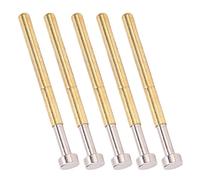Fafeicy 100 Pièces Broche de Testeur de PCB de Diamètre de Broche Pogo à Ressort, Machines de Soudage d'onduleurs d'équipement électrique en Laiton, Matériel de Cellules Solaires, pour Instruments