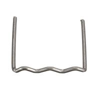 Fafeicy 100 Pièces D'agrafes de Soudage en Plastique en Forme de S Ondulées en Forme de M pour la Réparation de Pare-Chocs, Résistante aux Chocs, Antirouille, Opération Rapide, Trou (vagues 0,8 mm)