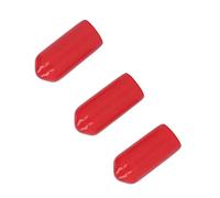 Fafeicy 100 Pièces PVC Capuchons de Protection Filetés, Protège-vis Embouts de Tuyau, élastique Résistant à L' Rouge pour Raccords Hydrauliques Vanne Bride (je mange)