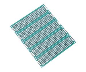 Fafeicy 10pcs 2x8cm Double côté Prototype PCB PCB Breadboard Universal Board, Circuit Bancar, Planche à Pain pour Expérience électrique, Usine électronique