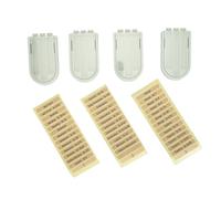 Fafeicy 3 Compartiment en Plastique D'aiguille Organisateur de Couture Portable pour les Aiguilles, les épingles et les Petits Outils (comprend 4 Cas et étiquettes) (4pcs vert)