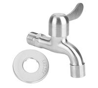Fafeicy 304 Robinet à Levier Unique en Acier Inoxydable pour la Machine à Laver à la Cuisine Tapis de Montage Mural avec Noyau de Soupape en Céramique 20,3 Mm