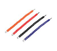 Fafeicy 4PCS Extension D'embout D'arbre Flexible Tige Hexagonale 6,35 Mm 1/4 Po Porte-foret Flexible Extension de Tournevis 295 Mm 11,6 Po Plastique Souple pour Petites Clés