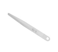Fafeicy 5 pièces 0.08mm/0.1mm Acier Inoxydable épaisseur jauge d'épaisseur métrique Remplissage épaisseur jauge Outil de Mesure(0.1mm)