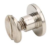 Fafeicy 50 Ensembles de Rivets à Tête Plate en Laiton Massif de 6.5mm, Vis pour l'artisanat du Cuir, Bricolage, Cahiers, Ceintures, Chapeaux, Attaches de Liaison en Métal (cuivre)