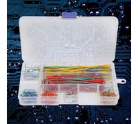 Fafeicy 560Pièces Breadboard Jumper Cable Wire Kit Mâle vers Mâle, 2~125mm, 14 Assorties Longueur, Solderless Breadboard Multicolore Jumper Cable Wire Assortiment Kit(Mâle vers Mâle)