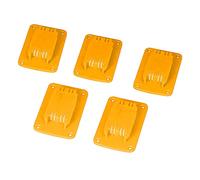 Fafeicy 5pcs M18 18v Support de Batterie au Lithium pour Outils électriques avec Support de Rack de Stockage D'outil de Matériau ABS Support Fixe D'organisateur (YELLOW)