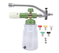 Fafeicy à Mousse Réglable pour Nettoyeur Haute Pression, Kit de Bouteilles de Pulvérisation Haute Pression avec 5 Buses, Baguette à Connexion Rapide de 1/4 Pouces
