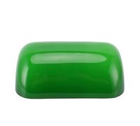 Fafeicy Abat-jour en Verre Vert, Remplacement de Bureau Vintage, Abat-jour en Verre Rétro pour Lampe de Banquier, Bureau à Domicile