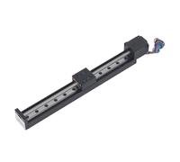 Fafeicy Actionneur de Diapositive de Guide de Rail Linéaire, Actionneur de Mouvement Linéaire Actionneur de Mouvement Tableau de 200 Mm TROUP T6X4 Vis avec Alliage D'aluminium pour CNC