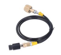 Fafeicy Adaptateur de Recharge de CO2 avec Tuyau de 60 Pouces, Connecteur CGA320 en Acier Inoxydable, Laiton et Aluminium pour le Remplissage de Machines à Soda de 5 Lb, 20 Lb, 50 de Réservoirs sans