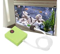 Fafeicy Aérateur Portatif de Pompe à Air de Poisson alimenté par Batterie avec Pierre à Air, Pompe à Oxygène d'aquarium en Plastique ABS pour Aquariums de 80 à 100 L, Autonomie de Plus de 10 Heures