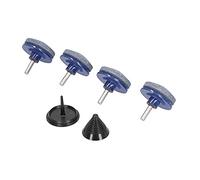 Fafeicy Affûteur de Tondeuse à Gazon, Kit de Fixation de Foret en Acier à Pierre à Aiguiser pour Un Affûtage Rapide et Facile de la Lame avec équilibreur pour Outils de Jardin